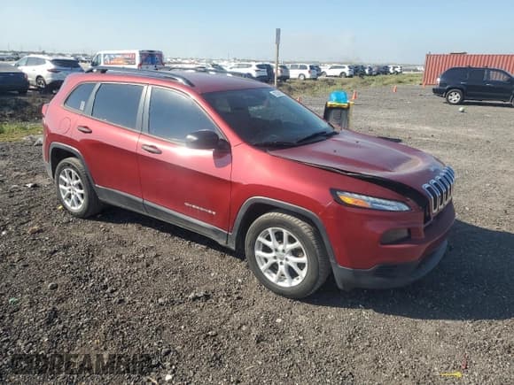 ✅ 2016 Jeep Cherokee Sport • VIN: 1C4PJLAB7GW324650 • Lot: 93236195. Listed on Copart with 29,924 mi. Free auction sales archive from the USA and detailed vehicle history report at DreamBid. Image 4.