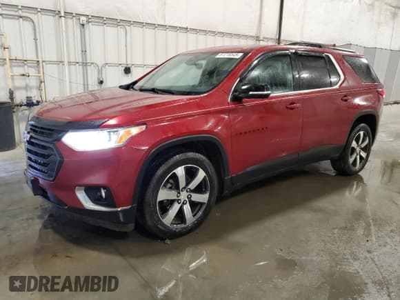 ✅ 2020 Chevrolet Traverse LT • VIN: 1GNEVHKWXLJ259334 • Лот: 87216545. Опубликован ранее на Copart с пробегом 157 426 миль. Бесплатный доступ к архиву аукционных продаж из США и подробный отчёт об истории автомобиля на DreamBid. Изображение 1.