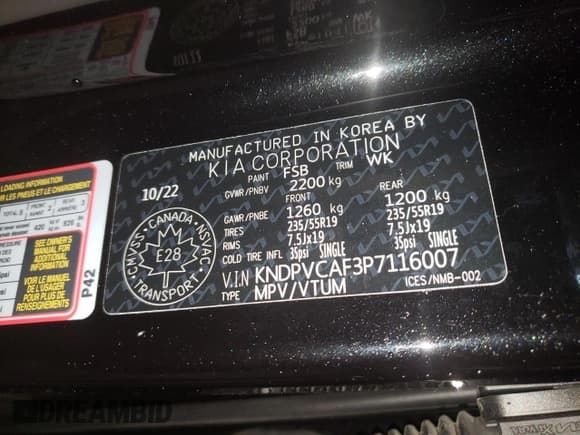 ✅ 2023 Kia Sportage EX • VIN: KNDPVCAF3P7116007 • Lot: 87427995. Wystawiony na Copart z przebiegiem 134 898 mil. Bezpłatny archiwum sprzedaży aukcyjnych z USA i szczegółowy raport historii pojazdu na DreamBid. Zdjęcie 13.