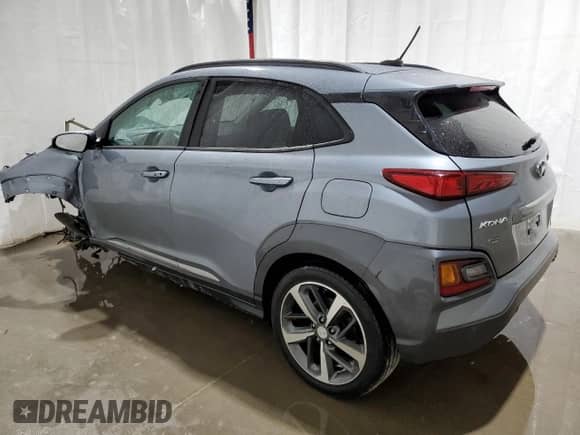 2018 Hyundai Kona Ultimate z VIN KM8K53A53JU133850, wystawiony jako Copart lot #79671854 z przebiegiem Nie podano mil oraz Czysty tytuł • Clean title. Historia ofert i sprzedaży dostępna na DreamBid. Obrazek 2.