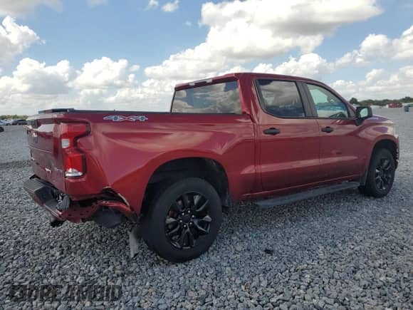 2022 Chevrolet Silverado 1500 Custom z VIN 3GCPYBEK6NG164756, wystawiony jako Copart lot #85882015 z przebiegiem 32 895 mil mil oraz Szkoda całkowita • Salvage title. Historia ofert i sprzedaży dostępna na DreamBid. Obrazek 3.