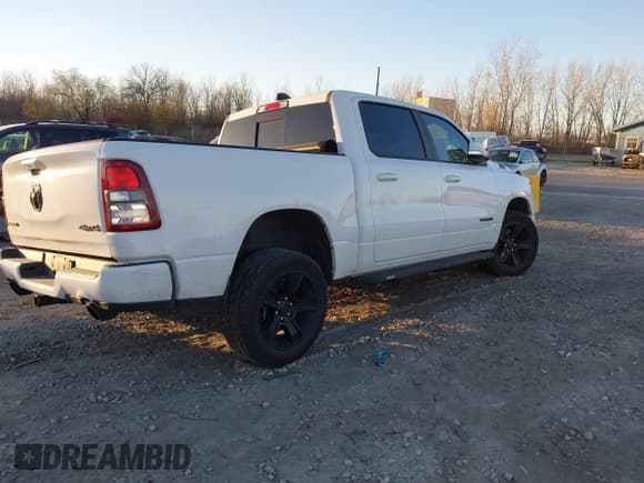 ✅ 2020 Ram 1500 Big Horn • VIN: 1C6SRFFT6LN203833 • Lot: 43656337. Listed on IAAI with 66,416 mi. Free auction sales archive from the USA and detailed vehicle history report at DreamBid. Image 4.