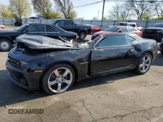 2013 Chevrolet Camaro SS с VIN 2G1FS1EW1D9176759, выставлен на аукционе Copart как лот 53703265 с пробегом 19 455 миль миль и Списание • Salvage title. История ставок и продаж доступна на DreamBid. Изображение 1.