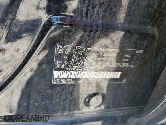 ✅ 2017 Toyota RAV4 SE • VIN: 2T3JFREV9HW647810 • Лот: 57019355. Опубликован ранее на Copart с пробегом 108 770 миль. Бесплатный доступ к архиву аукционных продаж из США и подробный отчёт об истории автомобиля на DreamBid. Изображение 13.