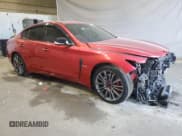 ✅ 2018 Infiniti Q50 Red Sport 400 • VIN: JN1FV7AR8JM480786 • Lot: 81127615. Listed on Copart with 83,560 mi. Free auction sales archive from the USA and detailed vehicle history report at DreamBid. Image 4.