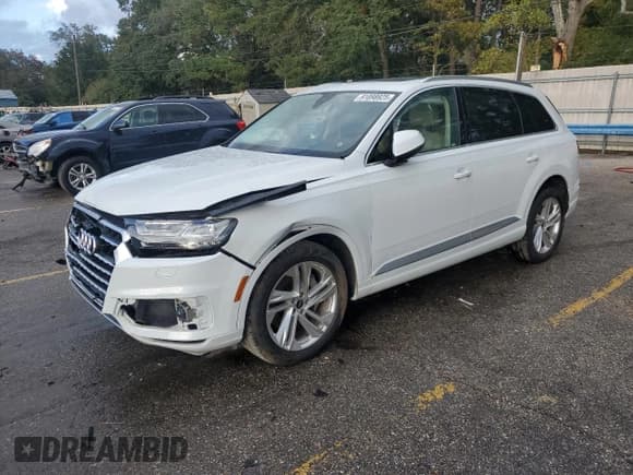✅ 2018 Audi Q7 Prestige • VIN: WA1VAAF70JD003448 • Лот: 91898925. Опубликован ранее на Copart с пробегом 76 778 миль. Бесплатный доступ к архиву аукционных продаж из США и подробный отчёт об истории автомобиля на DreamBid. Изображение 1.