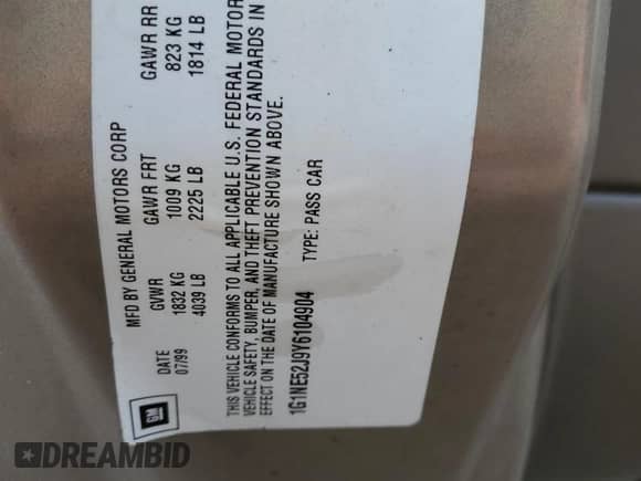 2000 Chevrolet Malibu LS с VIN 1G1NE52J9Y6104904, выставлен на аукционе Copart как лот 80861794 с пробегом 156 700 миль миль и Списание • Salvage title. История ставок и продаж доступна на DreamBid. Изображение 14.