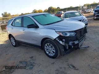✅ 2020 Chevrolet Equinox LS • VIN: 3GNAXHEV0LS606258 • Lot: 43506910. Listed on IAAI with 28,519 mi. Free auction sales archive from the USA and detailed vehicle history report at DreamBid. Image 1.