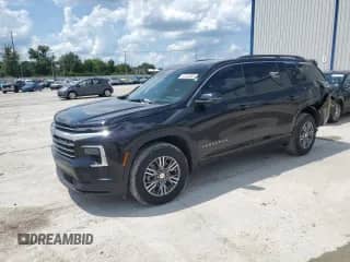 2025 Chevrolet Traverse AWD LT with VIN 1GNEVGRS2SJ223987, listed as a Copart auction lot 67834385 with 4,580 mi miles and Salvage title. Bid and sale history available at DreamBid. Image 1.