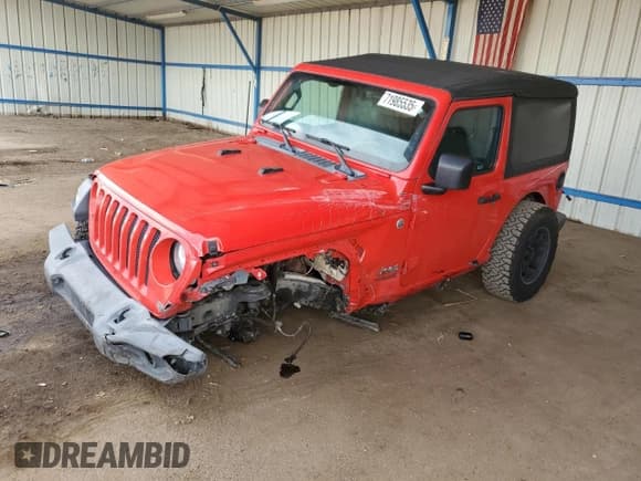 ✅ 2018 Jeep Wrangler Sport • VIN: 1C4GJXAG9JW174552 • Lot: 71985535. Listed on Copart with 61,090 mi. Free auction sales archive from the USA and detailed vehicle history report at DreamBid. Image 1.