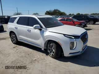 ✅ 2021 Hyundai Palisade Calligraphy • VIN: KM8R74HE0MU295931 • Лот: 72818724. Размещён на Copart с пробегом 46 480 миль миль. Получите бесплатный доступ к архиву аукционных продаж из США и посмотрите подробный отчёт об истории автомобиля на DreamBid. Изображение 4.