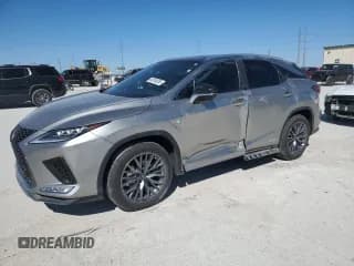 ✅ 2022 Lexus RX 450h F Sport • VIN: 2T2YGMDA5NC091817 • Lot: 49316305. Listed on Copart with 14,215 mi. Free auction sales archive from the USA and detailed vehicle history report at DreamBid. Image 1.