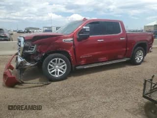 ✅ 2021 GMC Sierra 1500 SLT • VIN: 3GTU9DED6MG242268 • Лот: 65059435. Опубликован ранее на Copart с пробегом 33 654 миль. Бесплатный доступ к архиву аукционных продаж из США и подробный отчёт об истории автомобиля на DreamBid. Изображение 1.