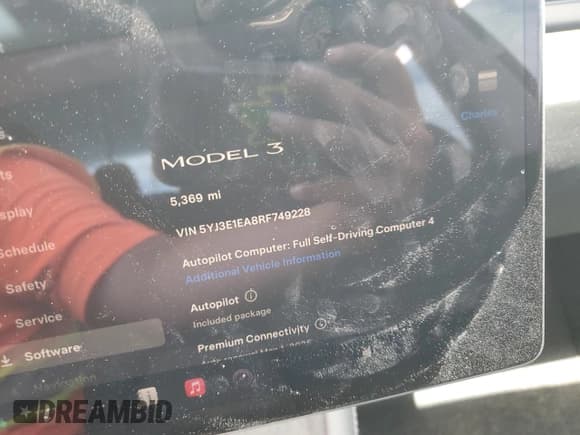 ✅ 2024 Tesla Model 3 • VIN: 5YJ3E1EA8RF749228 • Lot: 54073925. Wystawiony na Copart z przebiegiem 5 369 mil. Bezpłatny archiwum sprzedaży aukcyjnych z USA i szczegółowy raport historii pojazdu na DreamBid. Zdjęcie 9.