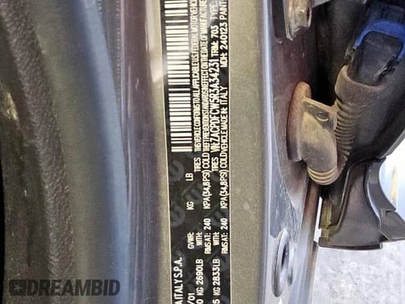 2024 Dodge Hornet R/T z VIN ZACPDFCW5R3A34231, wystawiony jako Copart lot #58159415 z przebiegiem 21 806 mil mil oraz Nie do naprawy • Non repairable. Historia ofert i sprzedaży dostępna na DreamBid. Obrazek 13.