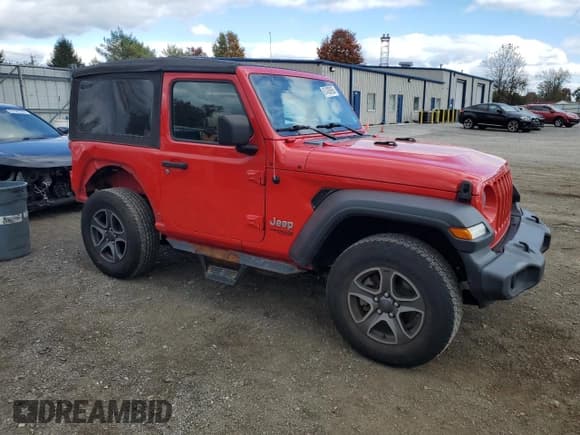 ✅ 2019 Jeep Wrangler Sport S • VIN: 1C4GJXAN1KW510226 • Lot: 87438995. Listed on Copart with 95,473 mi. Free auction sales archive from the USA and detailed vehicle history report at DreamBid. Image 4.