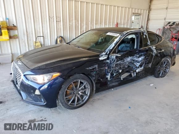 ✅ 2019 Genesis G70 Advanced • VIN: KMTG64LA1KU026869 • Lot: 70709004. Listed on Copart with 85,109 mi. Free auction sales archive from the USA and detailed vehicle history report at DreamBid. Image 1.