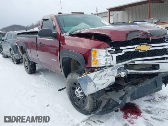 ✅ 2013 Chevrolet Silverado 2500HD Work Truck • VIN: 1GC0KVCG6DZ197323 • Lot: 41617357. Listed on IAAI with 11,243 mi. Free auction sales archive from the USA and detailed vehicle history report at DreamBid. Image 1.
