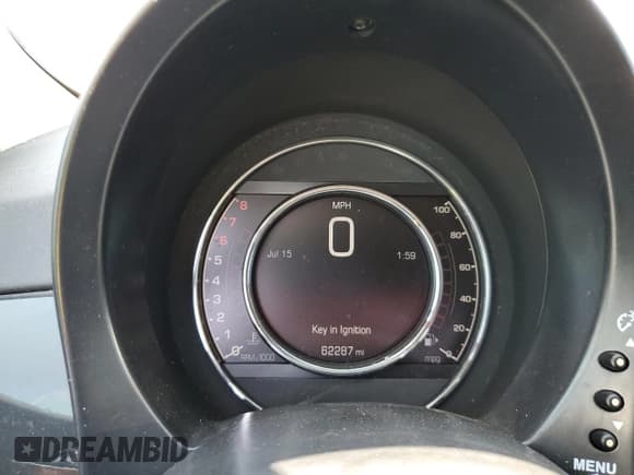 ✅ 2018 FIAT 500 Pop • VIN: 3C3CFFKH2JT425794 • Lot: 64994215. Listed on Copart with 62,287 mi. Free auction sales archive from the USA and detailed vehicle history report at DreamBid. Image 9.