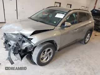 2022 Hyundai Tucson SEL with VIN 5NMJB3AE5NH132172, listed as a IAAI auction lot 43097125 with 37,205 mi miles and . Bid and sale history available at DreamBid. Image 2.