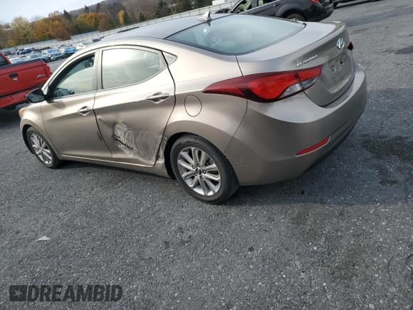 ✅ 2014 Hyundai Elantra SE • VIN: 5NPDH4AE3EH464387 • Lot: 89513465. Listed on Copart with 53,528 mi. Free auction sales archive from the USA and detailed vehicle history report at DreamBid. Image 2.