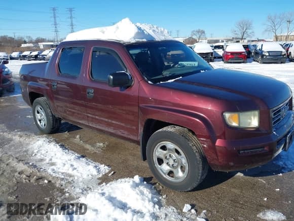 ✅ 2007 Honda Ridgeline RT • VIN: 2HJYK16297H530531 • Lot: 43868296. Listed on IAAI with 188,210 mi. Free auction sales archive from the USA and detailed vehicle history report at DreamBid. Image 1.