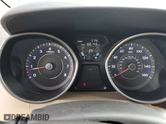 2012 Hyundai Elantra Limited with VIN 5NPDH4AE7CH083042, listed as a Copart auction lot 70300425 with 166,143 mi miles and Salvage title. Bid and sale history available at DreamBid. Image 9.