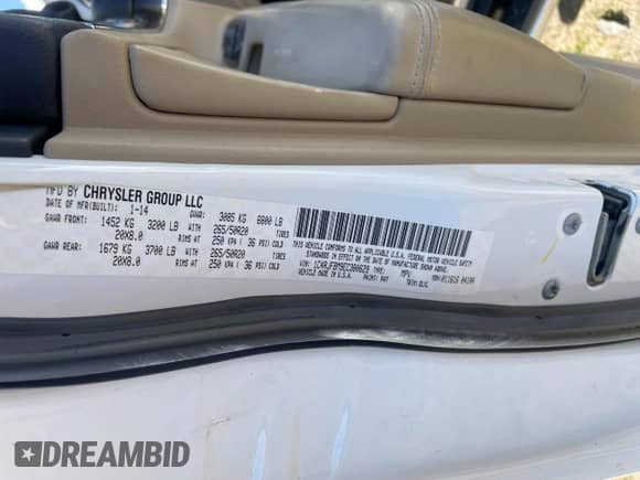 2014 Jeep Grand Cherokee Limited с VIN 1C4RJFBM9EC380629, выставлен на аукционе Copart как лот 55156015 с пробегом 115 004 миль миль и Чистый • Clean title. История ставок и продаж доступна на DreamBid. Изображение 10.