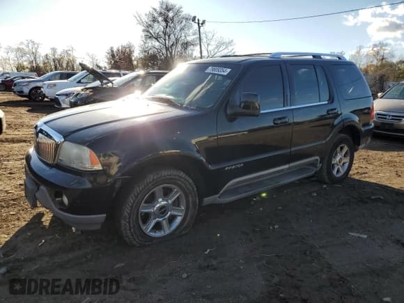 ✅ 2005 Lincoln Aviator • VIN: 5LMEU68H15ZJ32638 • Lot: 81291054. Listed on Copart with 191,165 mi. Free auction sales archive from the USA and detailed vehicle history report at DreamBid. Image 1.
