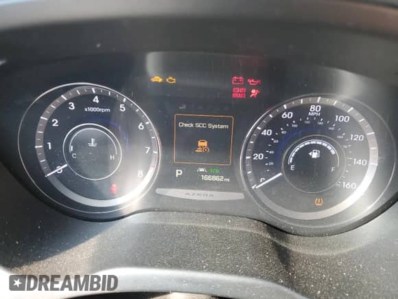 2016 Hyundai Azera Limited с VIN KMHFH4JG5GA569254, выставлен на аукционе Copart как лот 47073805 с пробегом 166 862 миль миль и Списание • Salvage title. История ставок и продаж доступна на DreamBid. Изображение 9.