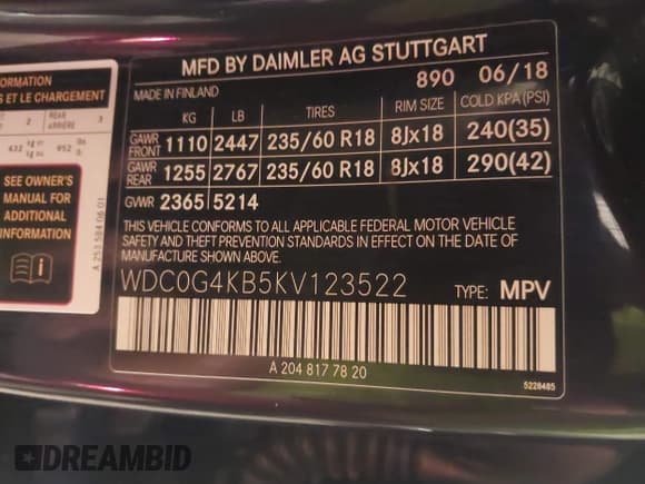 ✅ 2019 Mercedes-Benz GLC 300 • VIN: WDC0G4KB5KV123522 • Lot: 40485029. Wystawiony na IAAI z przebiegiem 48 685 mil. Bezpłatny archiwum sprzedaży aukcyjnych z USA i szczegółowy raport historii pojazdu na DreamBid. Zdjęcie 9.