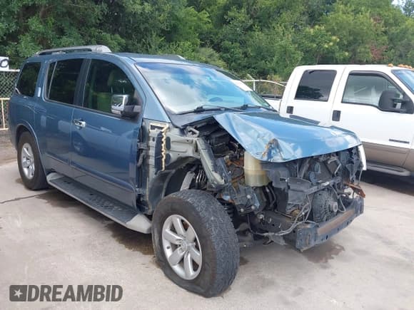 ✅ 2011 Nissan Armada SL • VIN: 5N1BA0ND7BN618404 • Lot: 42733072. Listed on IAAI with 185,208 mi. Free auction sales archive from the USA and detailed vehicle history report at DreamBid. Image 1.