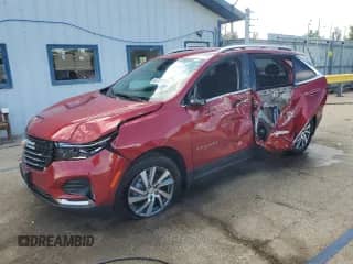 2024 Chevrolet Equinox Premier with VIN 3GNAXNEG4RL199564, listed as a Copart auction lot 65734925 with 732 mi miles and Salvage title. Bid and sale history available at DreamBid. Image 1.