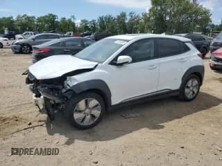 2021 Hyundai Kona Ultimate with VIN KM8K53AGXMU122138, listed as a Copart auction lot 69730605 with 34,988 mi miles and Salvage title. Bid and sale history available at DreamBid. Image 1.