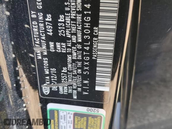✅ 2017 Kia Optima LX • VIN: 5XXGT4L30HG141521 • Lot: 52782695. Wystawiony na Copart z przebiegiem 81 736 mil. Bezpłatny archiwum sprzedaży aukcyjnych z USA i szczegółowy raport historii pojazdu na DreamBid. Zdjęcie 12.
