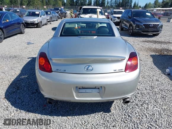✅ 2004 Lexus SC 430 • VIN: JTHFN48Y940050803 • Lot: 42710013. Listed on IAAI with 127,460 mi. Free auction sales archive from the USA and detailed vehicle history report at DreamBid. Image 17.