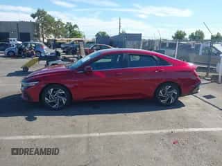 2024 Hyundai Elantra SEL with VIN KMHLS4DGXRU691755, listed as a IAAI auction lot 43173339 with 12,759 mi miles and . Bid and sale history available at DreamBid. Image 6.