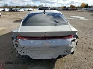 2024 Hyundai Elantra SEL with VIN KMHLM4DG2RU790287, listed as a Copart auction lot 85339235 with 36,893 mi miles and Salvage title. Bid and sale history available at DreamBid. Image 6.