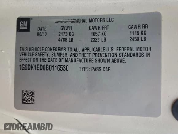 ✅ 2011 Cadillac CTS Performance • VIN: 1G6DK1ED0B0116530 • Lot: 94144425. Wystawiony na Copart z przebiegiem 91 618 mil. Bezpłatny archiwum sprzedaży aukcyjnych z USA i szczegółowy raport historii pojazdu na DreamBid. Zdjęcie 12.