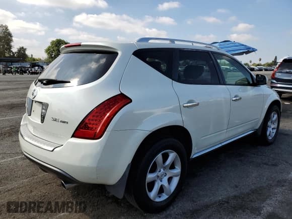 ✅ 2006 Nissan Murano SL • VIN: JN8AZ08WX6W516136 • Lot: 84987365. Listed on Copart with 151,846 mi. Free auction sales archive from the USA and detailed vehicle history report at DreamBid. Image 3.