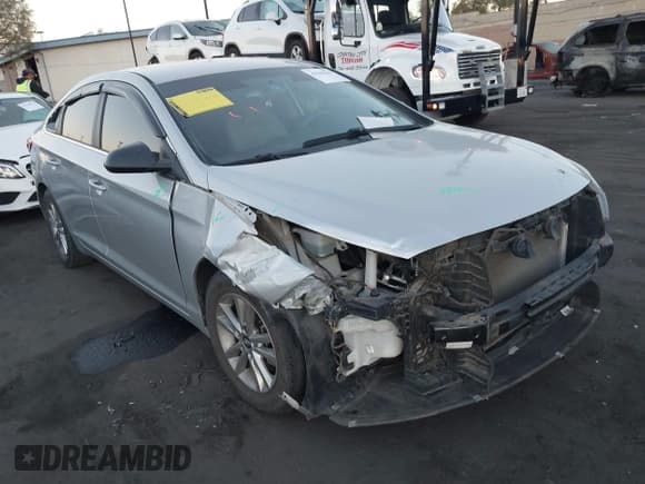 ✅ 2016 Hyundai Sonata SE • VIN: 5NPE24AF0GH301763 • Lot: 43560103. Listed on IAAI with 105,680 mi. Free auction sales archive from the USA and detailed vehicle history report at DreamBid. Image 1.