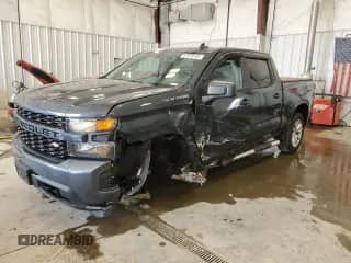 2020 Chevrolet Silverado 1500 Custom with VIN 3GCUYBEF5LG451234, listed as a Copart auction lot 67670195 with 59,455 mi miles and Salvage title. Bid and sale history available at DreamBid. Image 1.