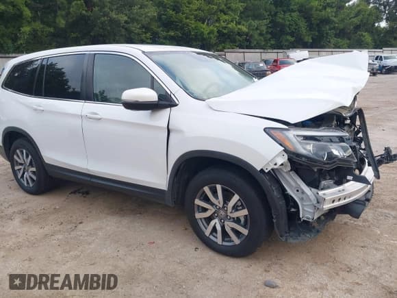 ✅ 2021 Honda Pilot EX-L • VIN: 5FNYF6H56MB025156 • Лот: 42706595. Опубликован ранее на IAAI с пробегом 92 419 миль. Бесплатный доступ к архиву аукционных продаж из США и подробный отчёт об истории автомобиля на DreamBid. Изображение 1.