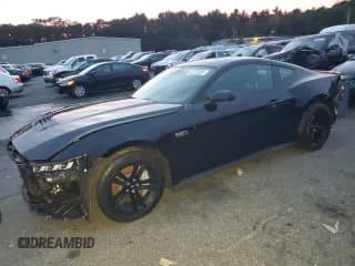 ✅ 2024 Ford Mustang GT Premium • VIN: 1FA6P8CF1R5415970 • Lot: 83773205. Listed on Copart with 23,756 mi. Free auction sales archive from the USA and detailed vehicle history report at DreamBid. Image 1.