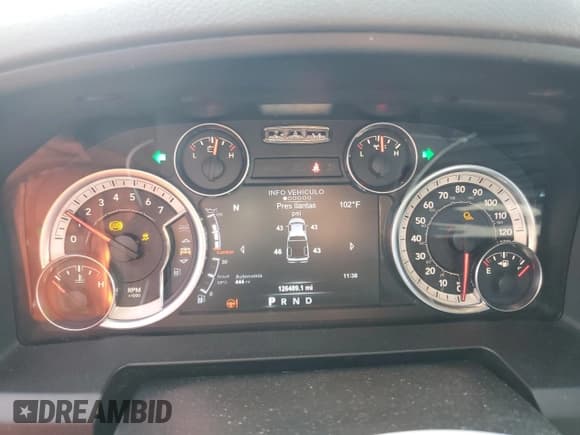 ✅ 2018 Ram 1500 Big Horn • VIN: 1C6RR7GG5JS311087 • Lot: 72022465. Listed on Copart with 126,489 mi. Free auction sales archive from the USA and detailed vehicle history report at DreamBid. Image 9.