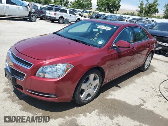 ✅ 2010 Chevrolet Malibu 2LT • VIN: 1G1ZD5E75AF120592 • Lot: 59922754. Listed on Copart with 57,375 mi. Free auction sales archive from the USA and detailed vehicle history report at DreamBid. Image 1.