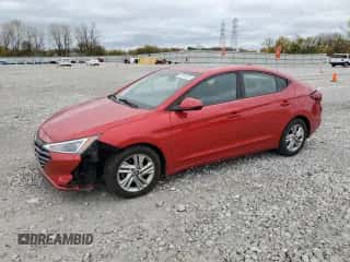 2020 Hyundai Elantra SEL with VIN 5NPD84LF1LH551644, listed as a Copart auction lot 87410875 with 47,018 mi miles and Salvage title. Bid and sale history available at DreamBid. Image 1.
