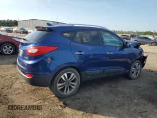 2014 Hyundai Tucson Limited z VIN KM8JU3AG7EU920841, wystawiony jako Copart lot #65136724 z przebiegiem 56 799 mil mil oraz Szkoda całkowita • Salvage title. Historia ofert i sprzedaży dostępna na DreamBid. Obrazek 3.