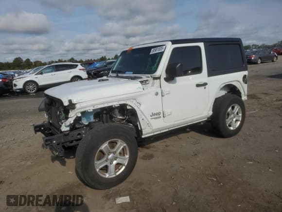 ✅ 2020 Jeep Wrangler Sport S • VIN: 1C4GJXAN1LW228704 • Lot: 80981835. Listed on Copart with 37,953 mi. Free auction sales archive from the USA and detailed vehicle history report at DreamBid. Image 1.
