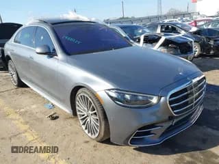 ✅ 2022 Mercedes-Benz S 580 • VIN: W1K6G7GBXNA105657 • Lot: 41754555. Wystawiony na IAAI z przebiegiem 47 738 mil. Bezpłatny archiwum sprzedaży aukcyjnych z USA i szczegółowy raport historii pojazdu na DreamBid. Zdjęcie 1.